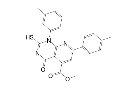 pyrido[2,3-d]pyrimidine-5-carboxylic acid, 1,4-dihydro-2-mercapto-1-(3-methylphenyl)-7-(4-methylphenyl)-4-oxo-, methyl ester
