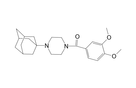 1-(adamantan-1-yl)-4-[(3,4-dimethoxyphenyl)carbonyl]piperazine