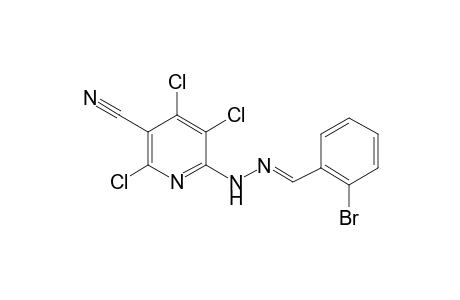 6-[(2E)-2-(2-Bromobenzylidene)hydrazino]-2,4,5-trichloronicotinonitrile