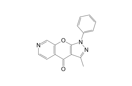 3-Methyl-1-phenylpyrazolo[4',3':5,6]pyrano[2,3-c]pyridin-4(1H)-one