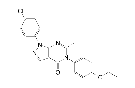 4H-pyrazolo[3,4-d]pyrimidin-4-one, 1-(4-chlorophenyl)-5-(4-ethoxyphenyl)-1,5-dihydro-6-methyl-