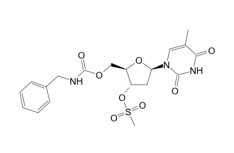 3'-O-(N-Benzylcarbamoyl)-3'-O-(methylsulfonyl)-2'-deoxynucleoside