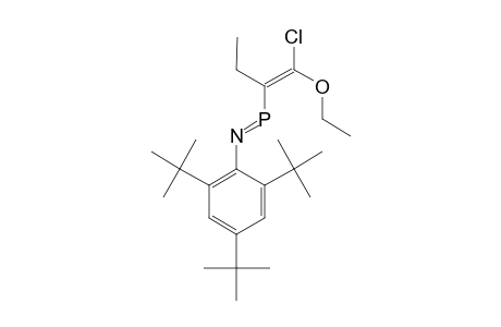 E-3-ETHYL-4-ETHOXY-1-(2,4,6-TRI-TERT.-BUTYLPHENYL)-4-CHLORO-1-AZAPHOSPHABUTA-1,3-DIENE