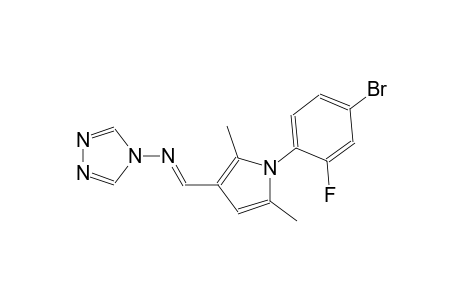 N-{(E)-[1-(4-bromo-2-fluorophenyl)-2,5-dimethyl-1H-pyrrol-3-yl]methylidene}-4H-1,2,4-triazol-4-amine