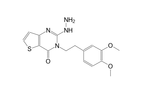 thieno[3,2-d]pyrimidin-4(3H)-one, 3-[2-(3,4-dimethoxyphenyl)ethyl]-2-hydrazino-