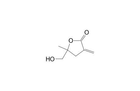 2(3H)-Furanone, dihydro-5-(hydroxymethyl)-5-methyl-3-methylene-, (.+-.)-