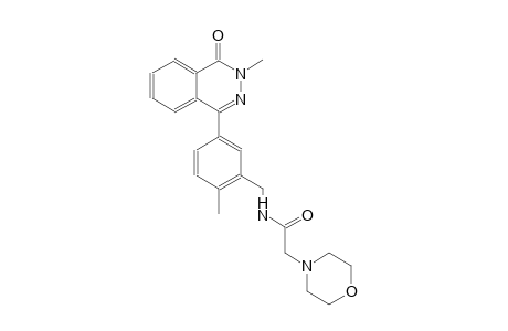 N-[2-methyl-5-(3-methyl-4-oxo-3,4-dihydro-1-phthalazinyl)benzyl]-2-(4-morpholinyl)acetamide