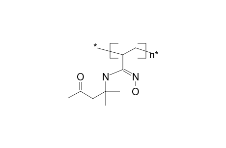 Poly[n-(1,1-dimethyl-3-oxobutyl)acrylamide oxime]
