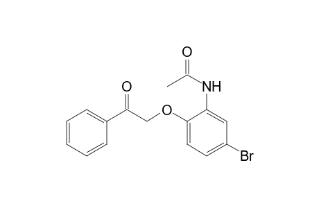Acetamide, N-[4-bromo-2-(2-oxo-2-phenylethoxy)phenyl]-