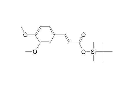 3,4-Dimethoxycinnamic acid, tbdms derivative