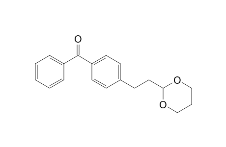 (4-(2-(1,3-Dioxan-2-yl)ethyl)phenyl)(phenyl)methanone