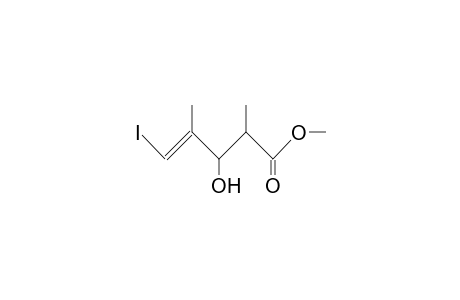 3-Hydroxy-5-iodo-2,4-dimethyl-4-pentenoic acid, methyl ester