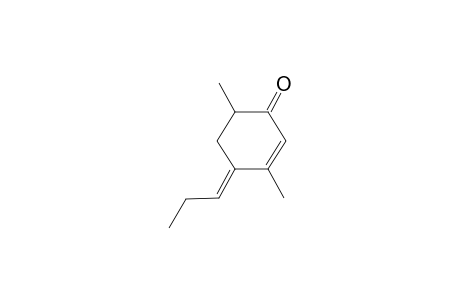 (E)-3,6-Dimethyl-4-propylidene-2-cyclohexen-1-one