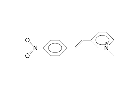 N-Methyl-3-(4-nitro-styryl)-pyridinium cation