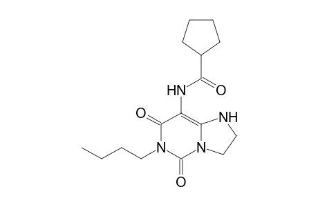 6-Butyl-8-cyclopentanecarboxamido-5,7-dioxo-1,2,3,5,6,7-hexahydroimidazo[1,2-c]pyrimidine