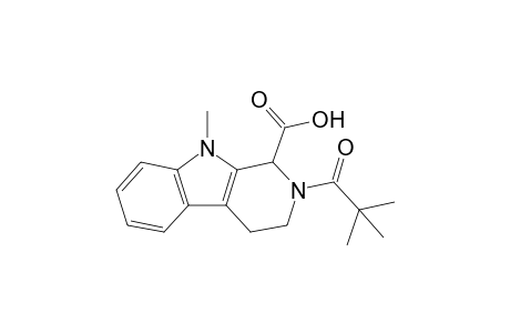 2-(2,2-dimethyl-1-oxopropyl)-9-methyl-3,4-dihydro-1H-pyrido[3,4-b]indole-1-carboxylic acid
