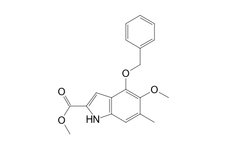 1H-Indole-2-carboxylic acid, 5-methoxy-6-methyl-4-(phenylmethoxy)-, methyl ester