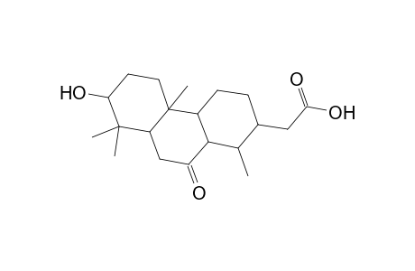 2-Phenanthreneacetic acid, tetradecahydro-7-hydroxy-1,4b,8,8-tetramethyl-10-oxo-