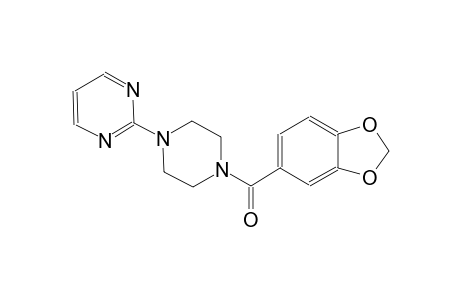 2-[4-(1,3-benzodioxol-5-ylcarbonyl)-1-piperazinyl]pyrimidine