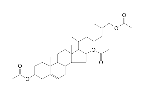 21.xi-Methyl-17-isocholestan-5-en-3.beta.,16.xi,27-triol triacetate