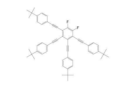 1,2-Difluoro-3,4,5,6-tetrakis(4-tert-butylphenylethynyl)benzene