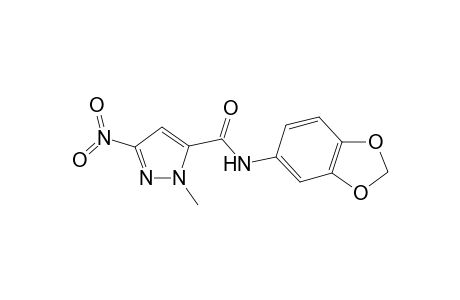 1H-Pyrazole-5-carboxamide, N-(1,3-benzodioxol-5-yl)-1-methyl-3-nitro-