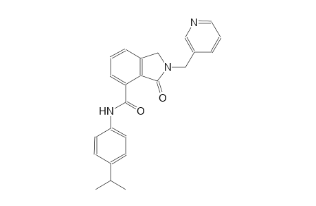 N-(4-isopropylphenyl)-3-oxo-2-(3-pyridinylmethyl)-4-isoindolinecarboxamide