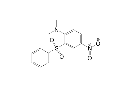 N,N-dimethyl-4-nitro-2-(phenylsulfonyl)aniline
