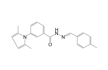 benzoic acid, 3-(2,5-dimethyl-1H-pyrrol-1-yl)-, 2-[(E)-(4-methylphenyl)methylidene]hydrazide
