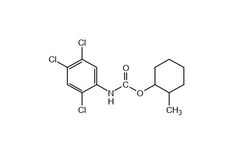 2,4,5-trichlorocarbanilic acid, 2-methylcyclohexyl ester