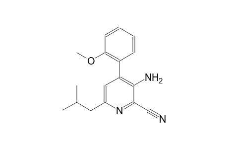 3-amino-6-isobutyl-4-(2-methoxyphenyl)-2-pyridinecarbonitrile