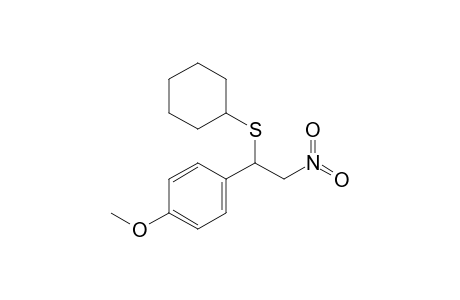 Cyclohexyl(1-(4-methoxyphenyl)-2-nitroethyl)sulfide