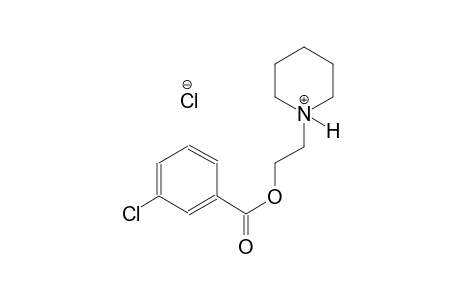 1-{2-[(3-chlorobenzoyl)oxy]ethyl}piperidinium chloride
