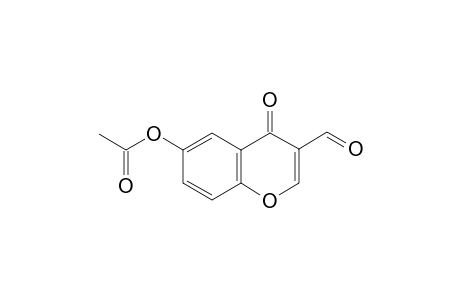 Acetic acid, 3-formyl-4-oxo-4H-1-benzopyran-6-yl ester