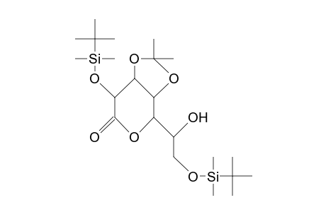 2,7-Di-O-tert-butyldimethylsilyl-3,4-O-isopropylidene-D-glycero-L-talo-heptono-1,5-lactone