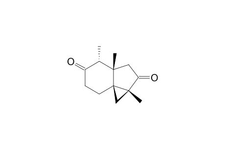(3.alpha.,6.beta.,7.alpha.)-3,6,7-Trimethyltricyclo[4.4.0.0(1,3)]decane-4,8-dione