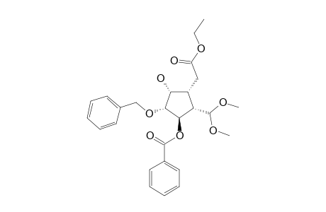 benzoic acid [(1R,2R,3R,4R,5S)-2-(benzyloxy)-5-(dimethoxymethyl)-4-(2-ethoxy-2-keto-ethyl)-3-hydroxy-cyclopentyl] ester