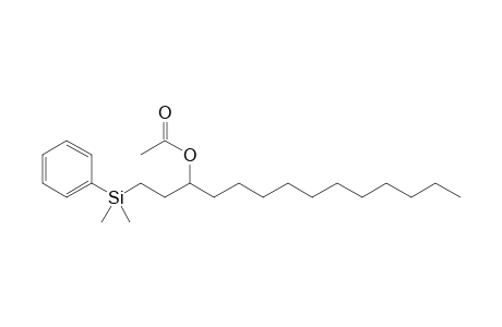 1-[dimethyl(phenyl)silyl]tetradecan-3-yl acetate
