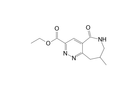 5-keto-8-methyl-6,7,8,9-tetrahydropyridazin[4,3-c]azepine-3-carboxylic acid ethyl ester