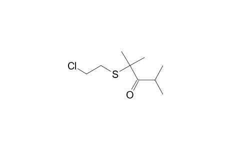 .alpha.-(2-Chloroethylthio)isopropyl isopropyl ketone