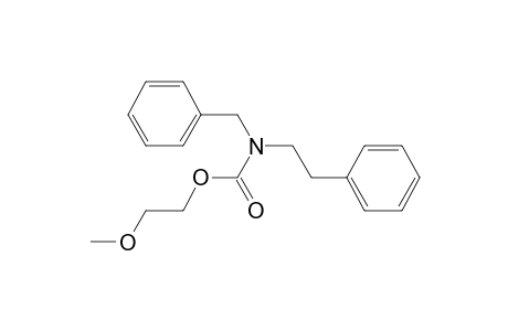 Carbonic acid, monoamide, N-benzyl-N-phenethyl-, 2-methoxyethyl ester