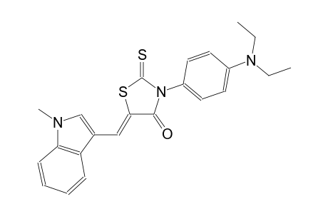 (5Z)-3-[4-(diethylamino)phenyl]-5-[(1-methyl-1H-indol-3-yl)methylene]-2-thioxo-1,3-thiazolidin-4-one