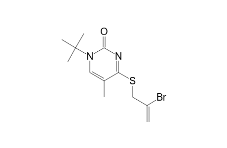 2(1H)-Pyrimidinone, 4-[(2-bromo-2-propenyl)thio]-1-(1,1-dimethylethyl)-5-methyl-