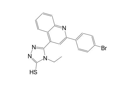 5-[2-(4-bromophenyl)-4-quinolinyl]-4-ethyl-4H-1,2,4-triazole-3-thiol