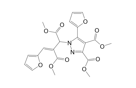 METHYL-2-[3',4'-DICARBOMETHOXY-5'-(2''-FURYL)-1'-PYRAZOLYL]-3-CARBOMETHOXY-4-(2''-FURYL)-BUT-3-ENOATE