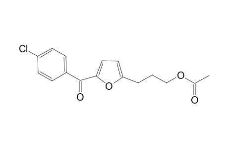3-[5-(p-Chlorobenzoyl)-furan-2-yl)-propyl acetate