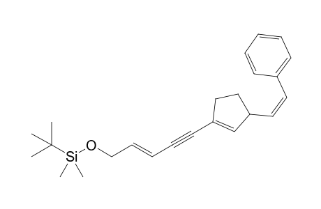 tert-Butyl(dimethyl)[((E)-5-{3-[(Z)-2-phenylethenyl]-1-cyclopenten-1-yl}-2-penten-4-ynyl)oxy]silane
