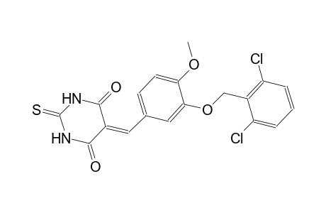 5-{3-[(2,6-dichlorobenzyl)oxy]-4-methoxybenzylidene}-2-thioxodihydro-4,6(1H,5H)-pyrimidinedione