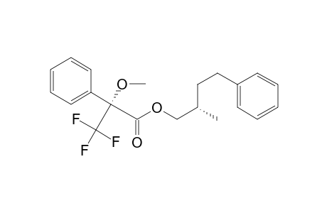Benzeneacetic acid, .alpha.-methoxy-.alpha.-(trifluoromethyl)-, 2-methyl-4-phenylbutyl ester, [R-(R*,S*)]-