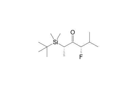 (2S,4S)-2-(t-Butyldimethylsilyl)-4-fluoro-5-methyl-3-hexanone